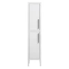 Montrose White Tall Storage Unit With Matt Black Handles