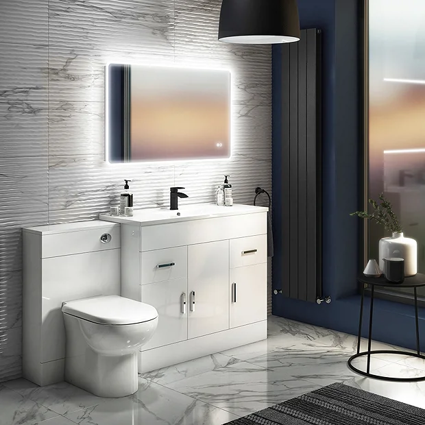 Toreno Vanity Sink With Cabinet - 1000mm Modern High Gloss White 7 Toreno Vanity Sink With Cabinet - 1000mm Modern High Gloss White - Image 5