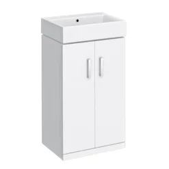 Nova Small Floor Standing 0TH Vanity + Square Toilet -Bathroom Furniture nvclkfs0th d1