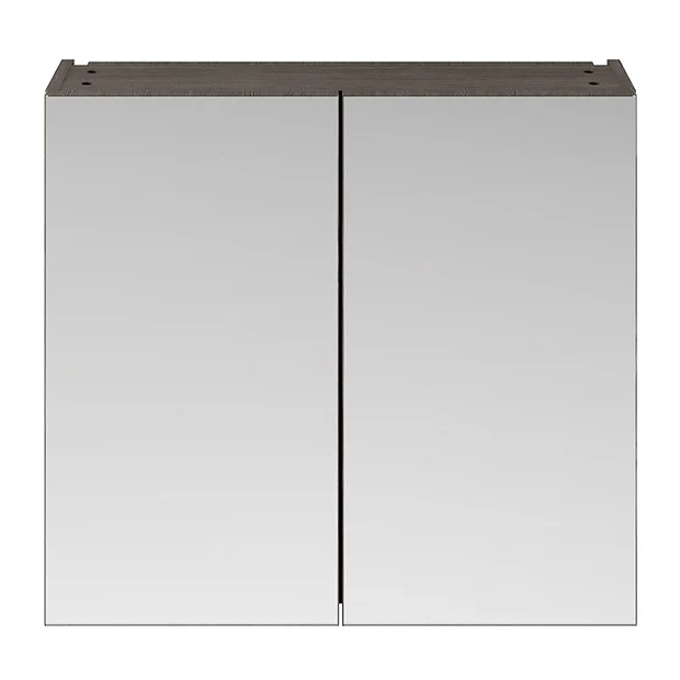 Brooklyn 800mm Grey Avola Bathroom Mirror Cabinet - 2 Door 5 Brooklyn 800mm Grey Avola Bathroom Mirror Cabinet - 2 Door - Image 3