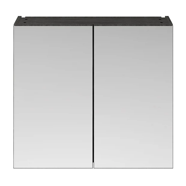 Brooklyn 800mm Hacienda Black Bathroom Mirror Cabinet - 2 Door 5 Brooklyn 800mm Hacienda Black Bathroom Mirror Cabinet - 2 Door - Image 3