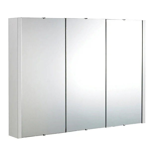 Nuie Minimalist 3-Door Bathroom Mirror Cabinet (Width 900mm) 3 Nuie Minimalist 3-Door Bathroom Mirror Cabinet (Width 900mm)