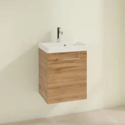 Villeroy & Boch Villeroy And Boch Avento Oak Kansas 450mm Wall Hung 1-Door Vanity Unit 10 Villeroy & Boch Villeroy And Boch Avento Oak Kansas 450mm Wall Hung 1-Door Vanity Unit -Bathroom Furniture save15rh01 d1