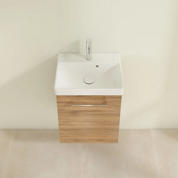 Villeroy & Boch Villeroy And Boch Avento Oak Kansas 450mm Wall Hung 1-Door Vanity Unit 7 Villeroy & Boch Villeroy And Boch Avento Oak Kansas 450mm Wall Hung 1-Door Vanity Unit - Image 5