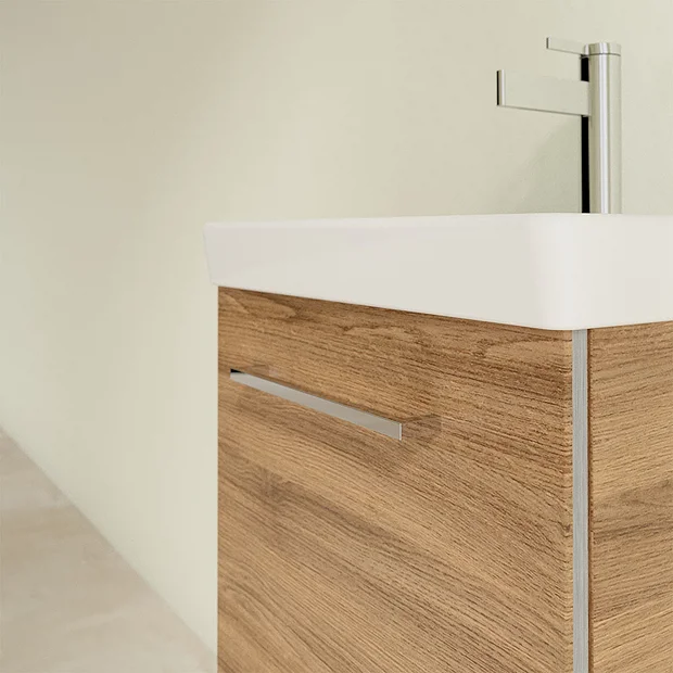 Villeroy & Boch Villeroy And Boch Avento Oak Kansas 450mm Wall Hung 1-Door Vanity Unit 8 Villeroy & Boch Villeroy And Boch Avento Oak Kansas 450mm Wall Hung 1-Door Vanity Unit - Image 6