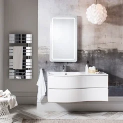 Crosswater - Svelte Two Drawer Vanity Unit & Basin - White Gloss 11 Crosswater - Svelte Two Drawer Vanity Unit & Basin - White Gloss -Bathroom Furniture se60wg d2