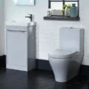 Tavistock Sequence 450mm Freestanding Unit With Basin - Gloss Light Grey -Bathroom Furniture seq450lg d1
