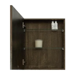 550mm Slimline Mirror Cabinet Dark Oak 10 550mm Slimline Mirror Cabinet Dark Oak -Bathroom Furniture smcdo d2