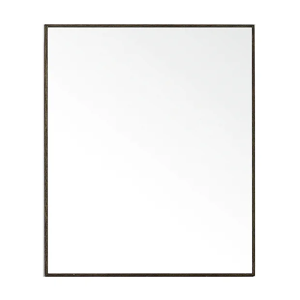 550mm Slimline Mirror Cabinet Dark Oak 3 550mm Slimline Mirror Cabinet Dark Oak