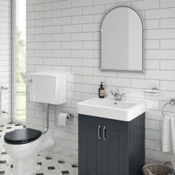 Chatsworth Traditional 673 X 490mm Arched Mirror - Chrome -Bathroom Furniture tmc01 d1