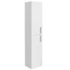 Toreno Wall Hung 2 Door Tall Storage Cabinet - High Gloss White