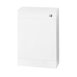 Venice Gloss White Vanity Unit Cloakroom Suite W. Matt Black Handle -Bathroom Furniture ven1mb d5