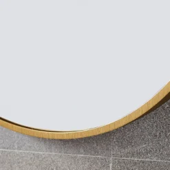Arezzo Brushed Brass 500 X 800mm Capsule Mirror