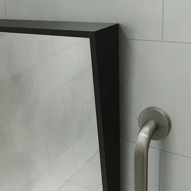 Venice Matt Black 500 X 800mm Angled Mirror 3 Venice Matt Black 500 X 800mm Angled Mirror