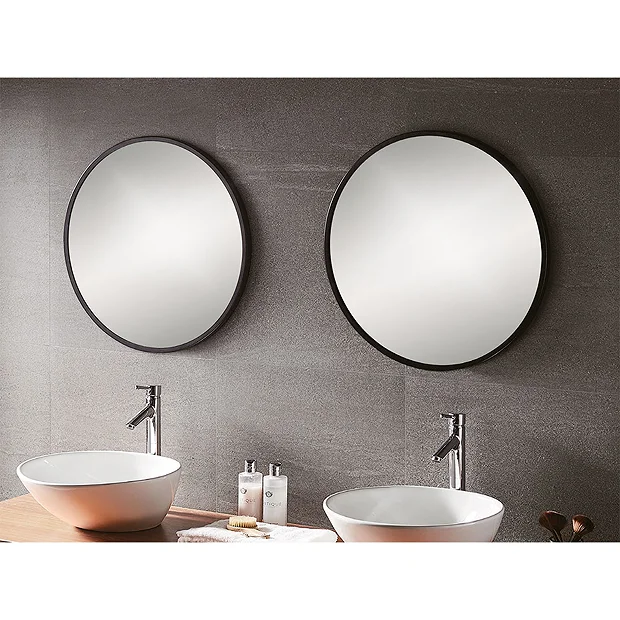 Venice Black 800mm Round Mirror 6 Venice Black 800mm Round Mirror - Image 4