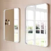 Venice White Frame 500 X 750mm Rectangular Mirror -Bathroom Furniture venwf5075 d2