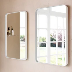 Venice White Frame 500 X 750mm Rectangular Mirror