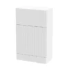 Venice Fluted 500mm White WC Unit