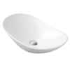 Venice Linea Rustic Oak Countertop Basin Unit - 800mm 2 Drawer With Oval Matt White Basin