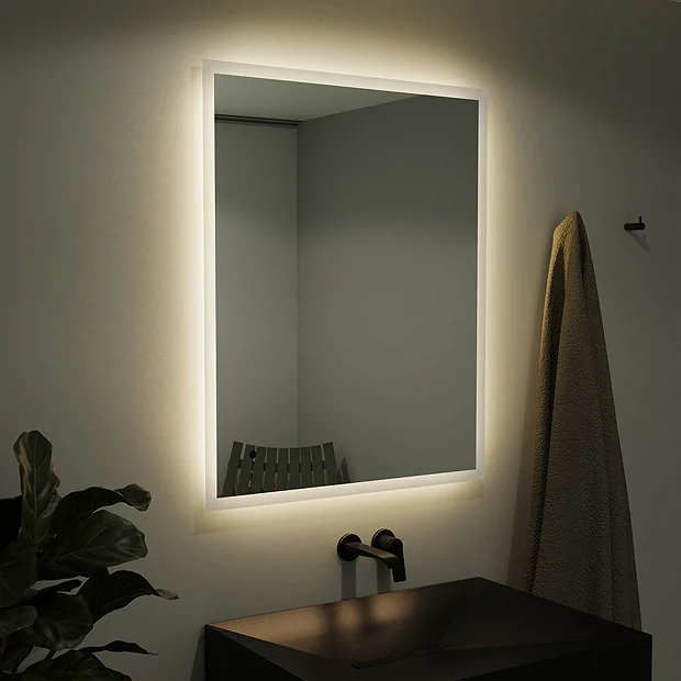 Venice 600 X 800mm Rectangular LED Illuminated Anti-Fog Bathroom Mirror 5 Venice 600 X 800mm Rectangular LED Illuminated Anti-Fog Bathroom Mirror - Image 3