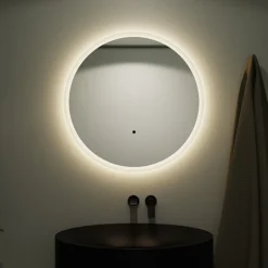 Venice 1200mm Round LED Illuminated Anti-Fog Bathroom Mirror -Bathroom Furniture vn60mir d2