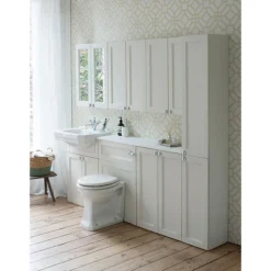 Burlington 60 Back To Wall Unit & Regal Comfort Height Pan (excluding Seat) - Matt White