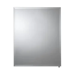 Croydex Winster Single Door Aluminium Mirror Cabinet With FlexiFix -Bathroom Furniture wc101169 d1