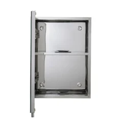 Croydex Avon Single Door Stainless Steel Mirror Cabinet -Bathroom Furniture wc856005 d2