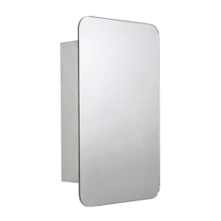 Croydex Medway Round Edges Mirror Cabinet With FlexiFix -Bathroom Furniture wc871505 l