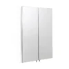 Croydex Dawley White Steel Double Door Mirror Cabinet With FlexiFix