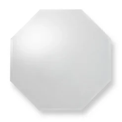 Croydex Favo Octagonal Mirrored Door Cabinet With Bevelled Edging -Bathroom Furniture wc970005 d1