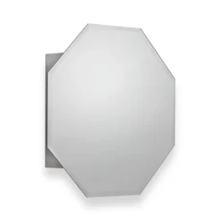 Croydex Favo Octagonal Mirrored Door Cabinet With Bevelled Edging