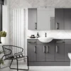 Hudson Reed 2000 X 365mm White Gloss Laminate Worktop -Bathroom Furniture wowwg2 detail1