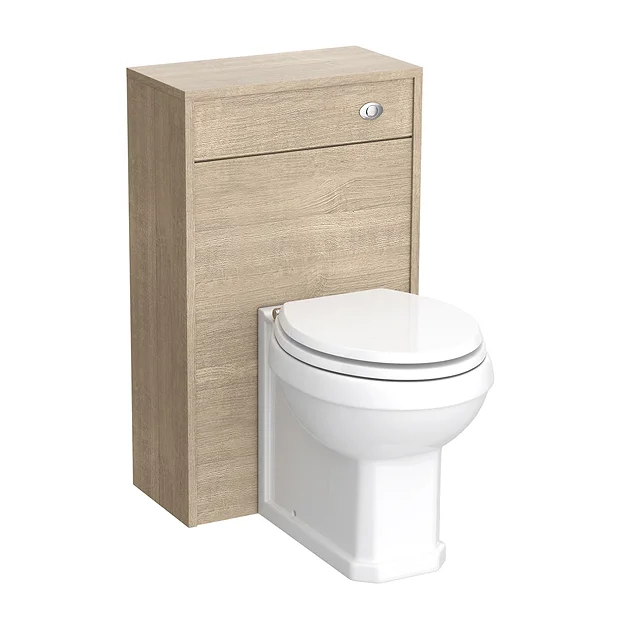 York Traditional Wood Finish BTW WC Unit With Pan & Top-Fixing Seat 4 York Traditional Wood Finish BTW WC Unit With Pan & Top-Fixing Seat - Image 2